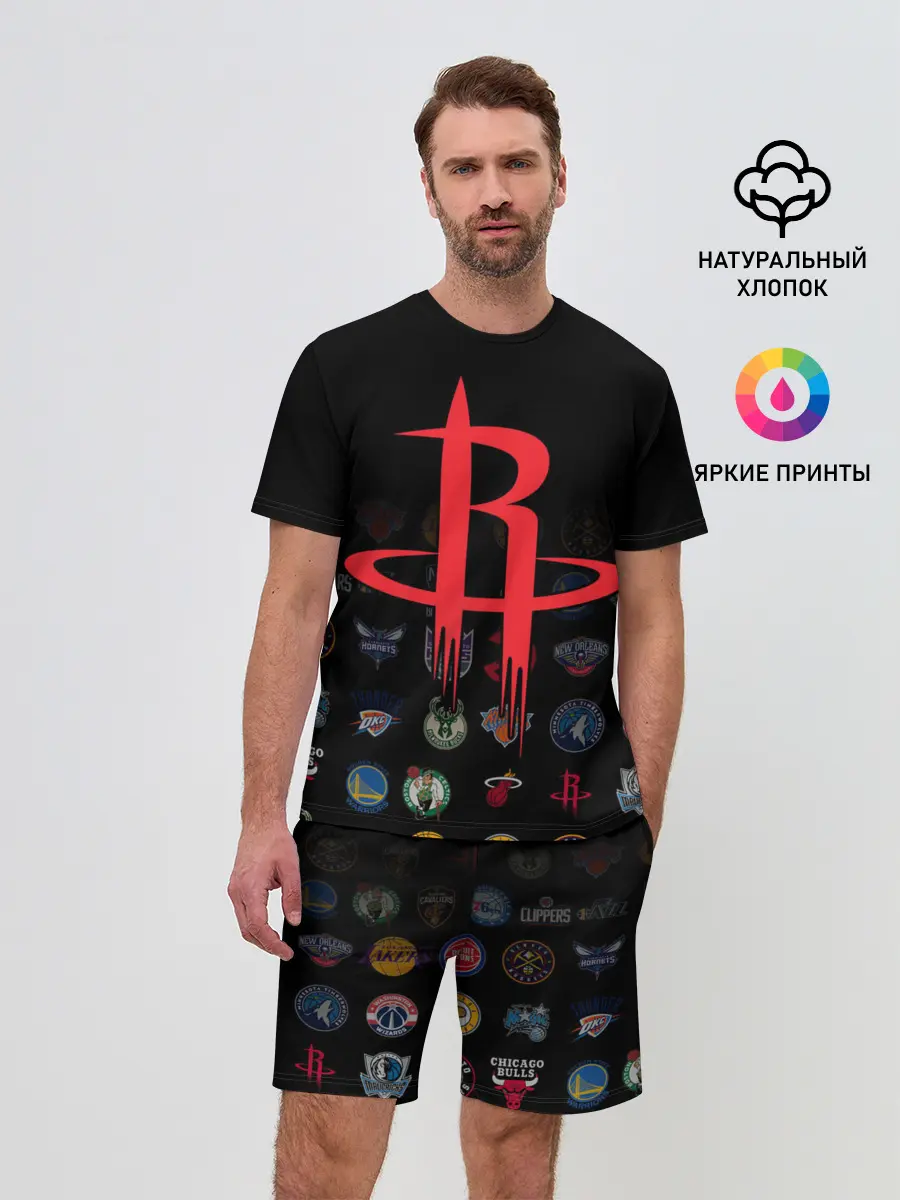 Мужской костюм с шортами / Houston Rockets