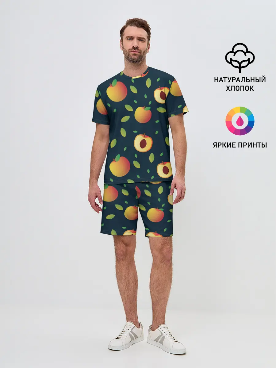 Мужской костюм с шортами / Фруктовый арт