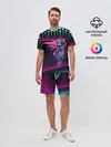 Мужской костюм с шортами / НЕОНОВЫЙ ГОНЩИК