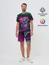 Мужской костюм с шортами / НЕОНОВЫЙ ГОНЩИК