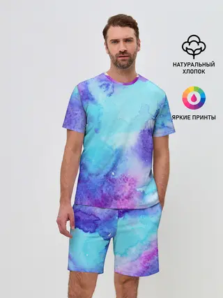 Мужской костюм с шортами / Краски
