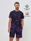 Мужской костюм с шортами / Космос