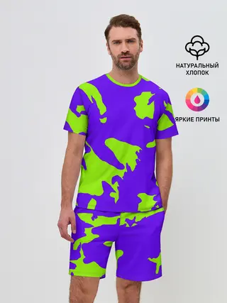 Мужской костюм с шортами / тeкстура