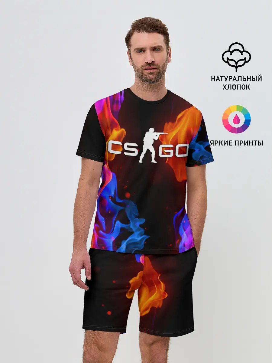 Мужской костюм с шортами / CS:GO FIRE