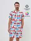 Мужской костюм с шортами / РОССИЯ УЗОР