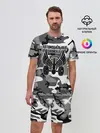 Мужской костюм с шортами / Автомобильные войска камуфляж
