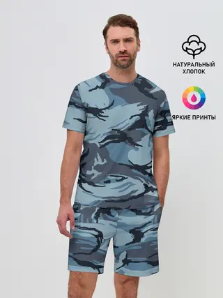 Мужской костюм с шортами / Камуфляж Полиции