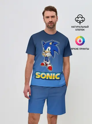 Мужской костюм с шортами / Соник
