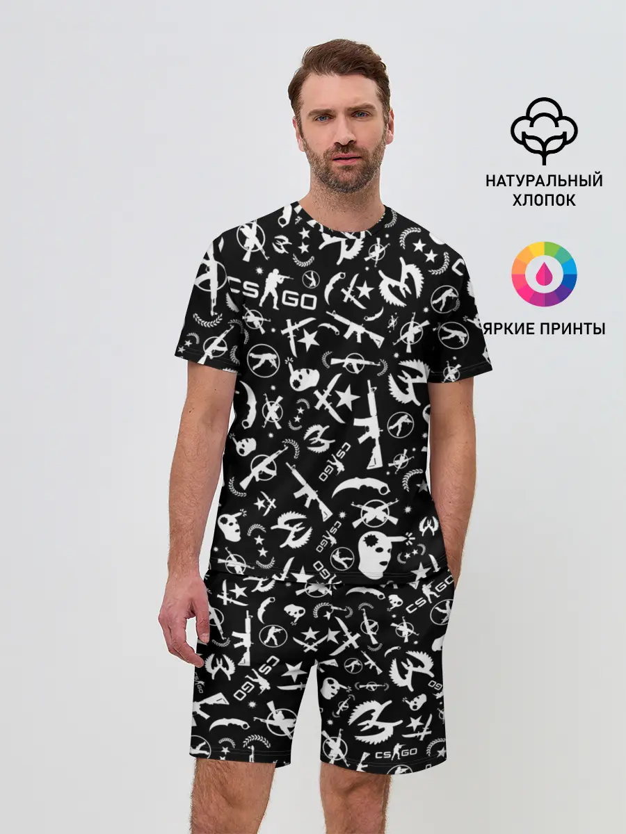 Мужской костюм с шортами / CS GO