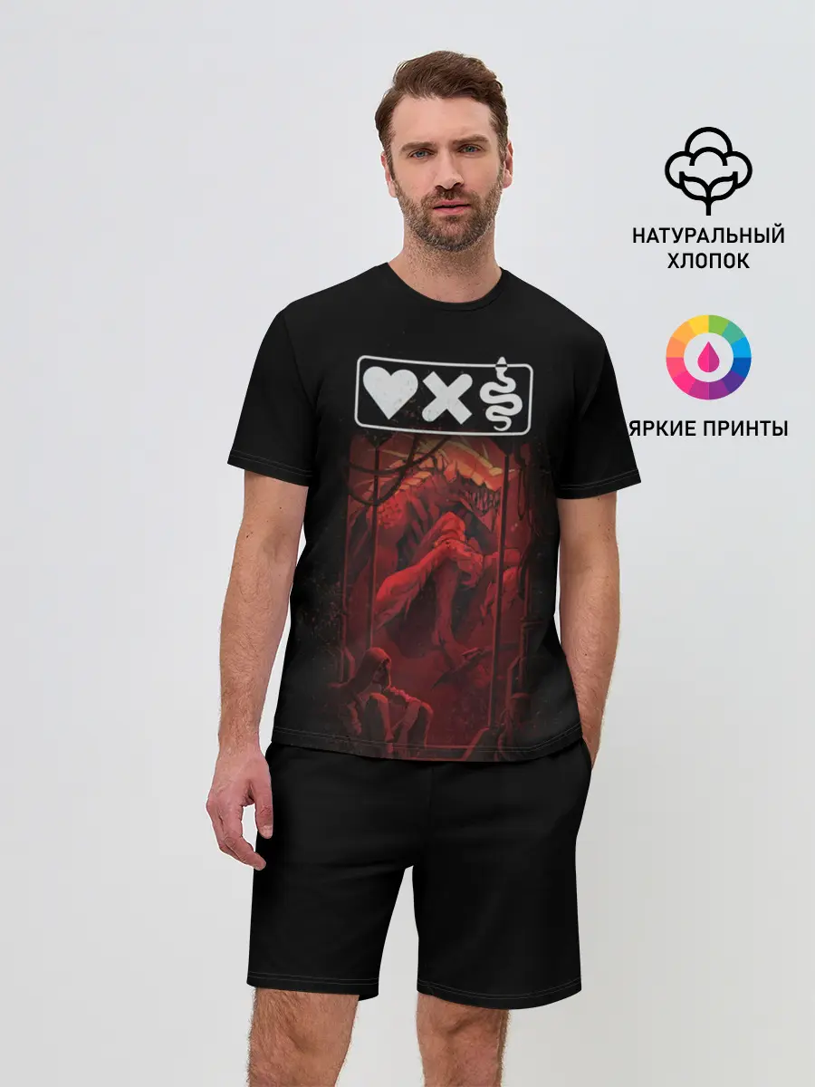 Мужской костюм с шортами / Love Death and Robots