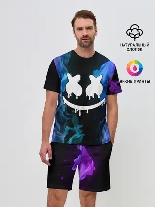 Мужской костюм с шортами / Marshmello