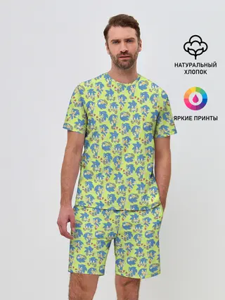 Мужской костюм с шортами / Соник