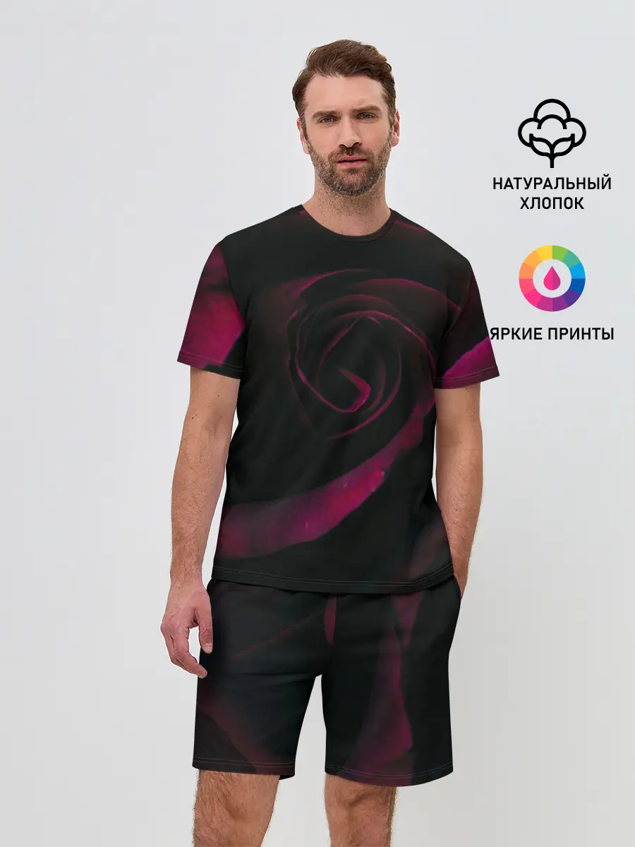 Мужской костюм с шортами / Dark Rose