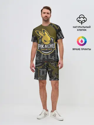 Мужской костюм с шортами / Спорт Пикачу