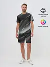 Мужской костюм с шортами / GEOMETRY STRIPES GLITCH