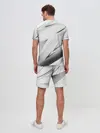 Мужской костюм с шортами / GEOMETRY STRIPES WHITE