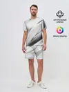 Мужской костюм с шортами / GEOMETRY STRIPES WHITE