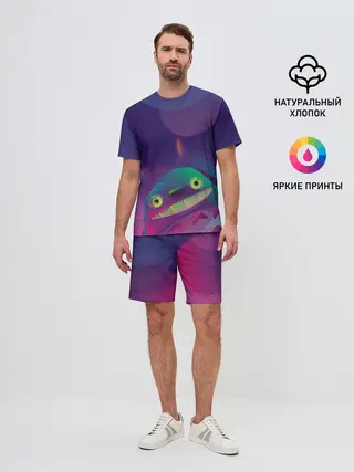 Мужской костюм с шортами / Тоторо выглядывает