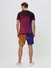Мужской костюм с шортами / Полигональный фон