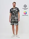 Мужской костюм с шортами / ЛОГОТИПЫ РОК ГРУПП