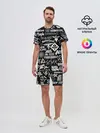 Мужской костюм с шортами / ЛОГОТИПЫ РОК ГРУПП