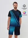 Мужской костюм с шортами / ABSTRACT BLUE