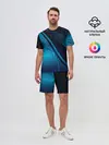 Мужской костюм с шортами / ABSTRACT BLUE