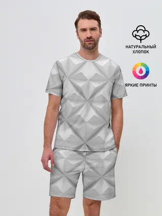 Мужской костюм с шортами / Ромбы