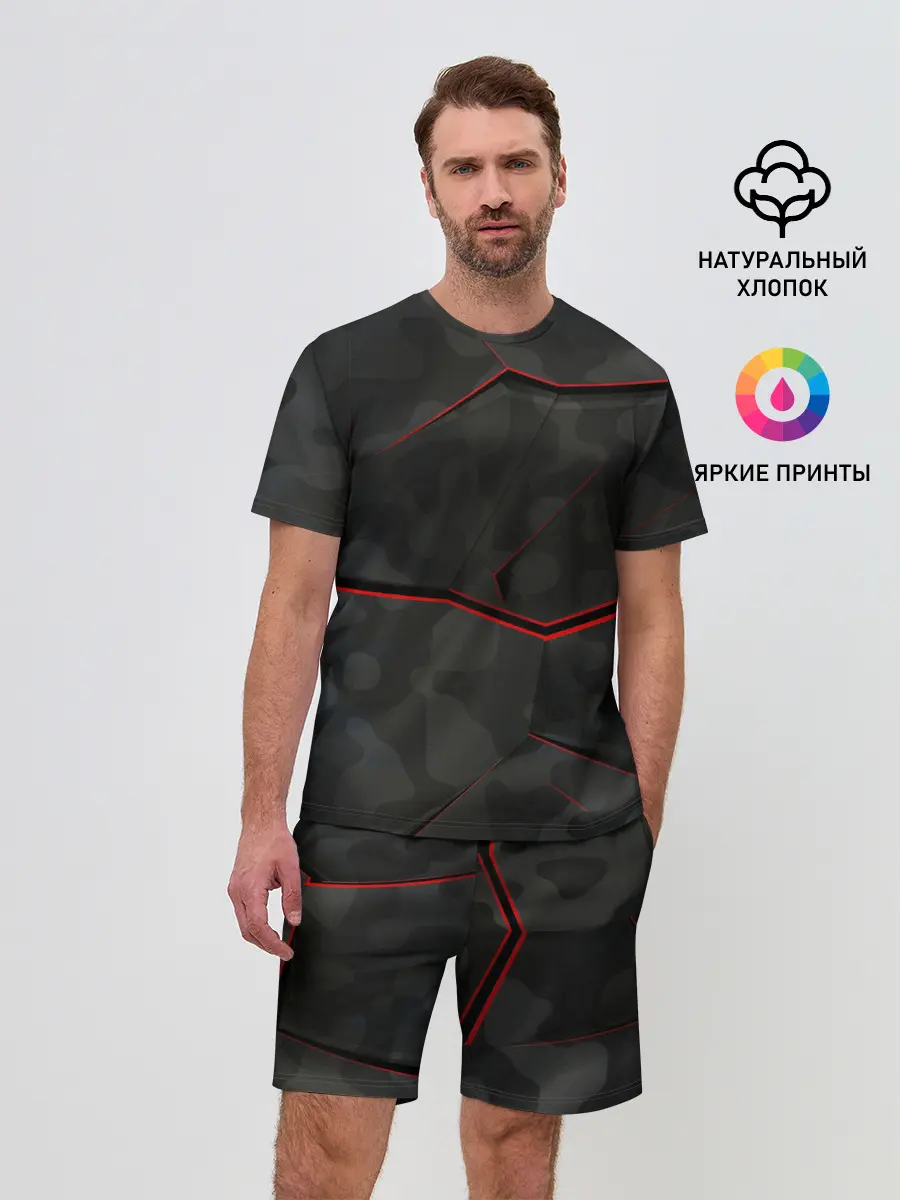 Мужской костюм с шортами / Текстура.