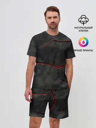 Мужской костюм с шортами / Текстура.
