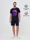 Мужской костюм с шортами / 3D Череп