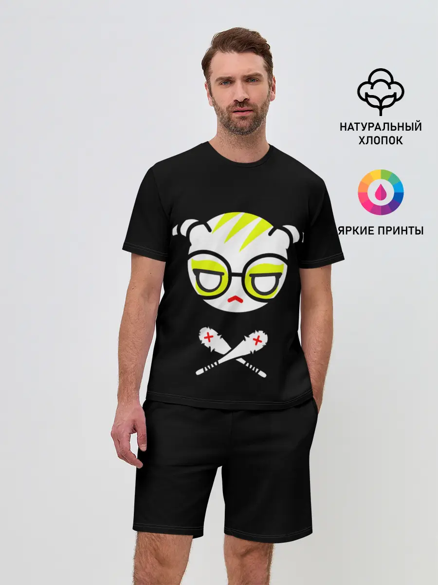 Мужской костюм с шортами / Стильное Аниме лого