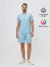 Мужской костюм с шортами / Очень светлые голубые облака