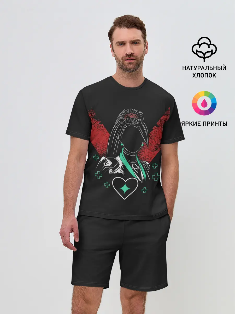 Мужской костюм с шортами / Sage