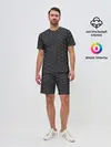 Мужской костюм с шортами / Чёрная броня