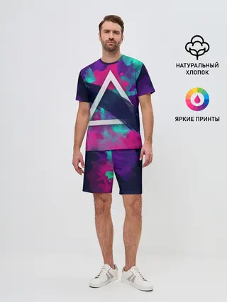 Мужской костюм с шортами / Абстракция