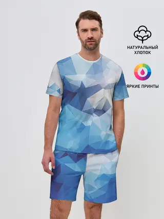 Мужской костюм с шортами / Абстракция