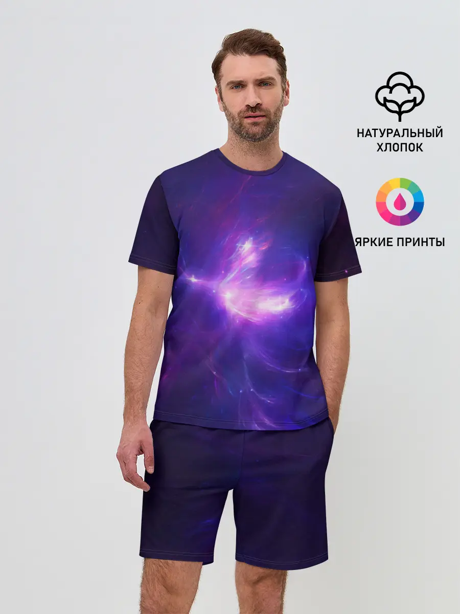 Мужской костюм с шортами / Абстракция
