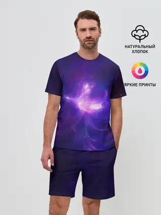 Мужской костюм с шортами / Абстракция