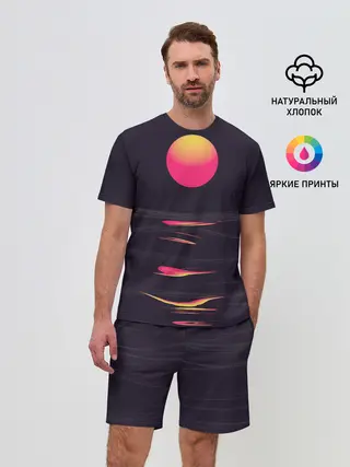 Мужской костюм с шортами / Абстракция