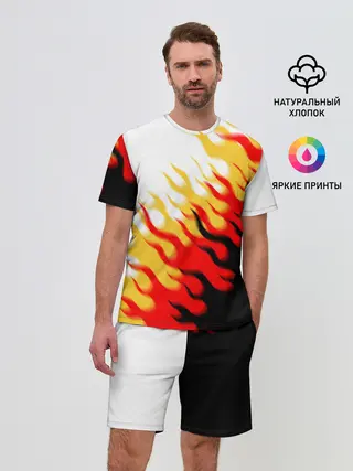Мужской костюм с шортами / ОГОНЬ.