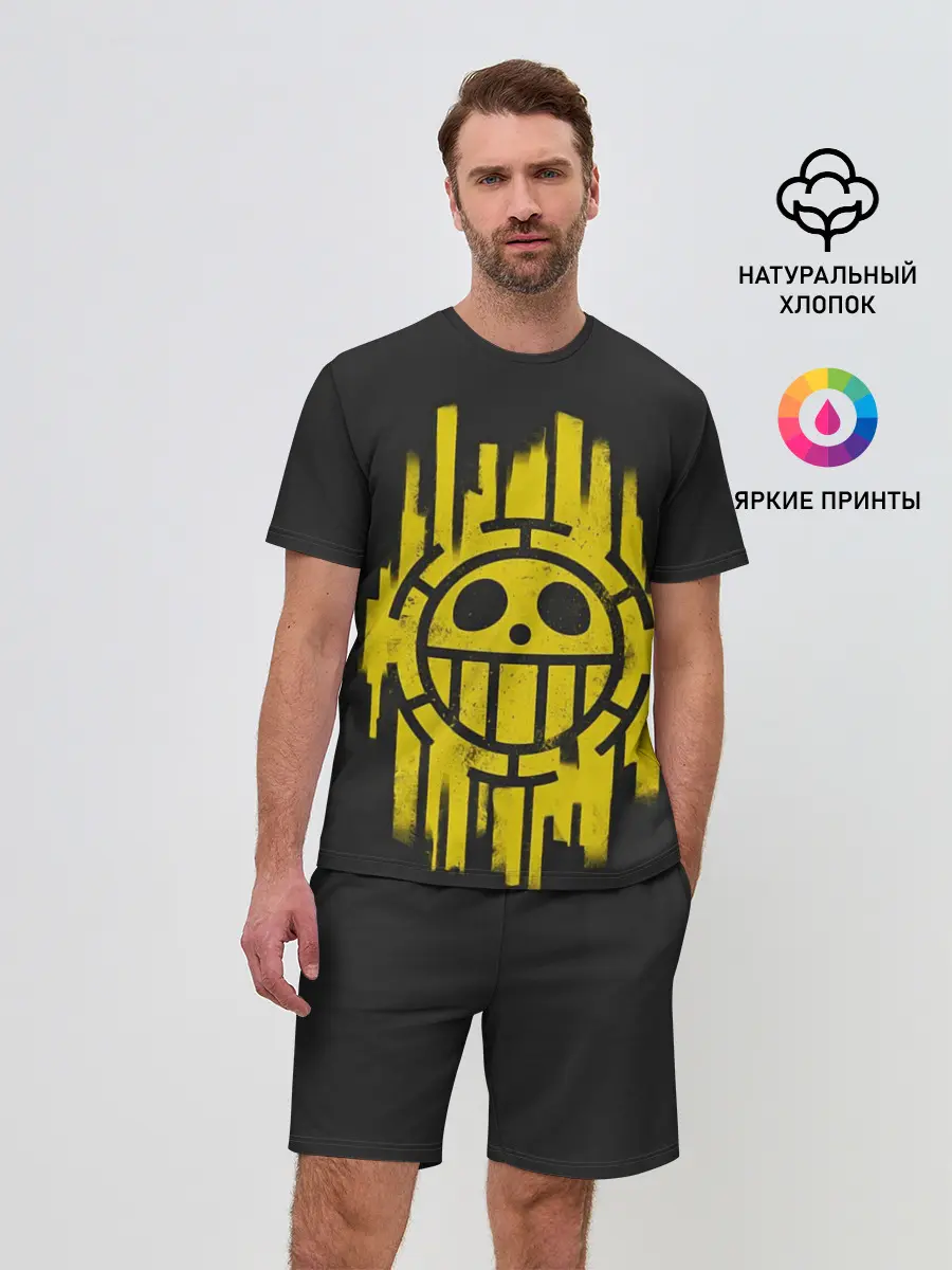 Мужской костюм с шортами / Skull One Piece