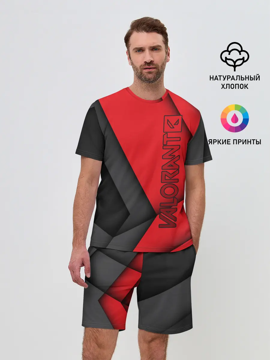 Мужской костюм с шортами / Valorant