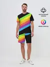 Мужской костюм с шортами / НЕОНОВЫЕ ЛИНИИ