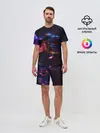 Мужской костюм с шортами / ФРАКТАЛЬНЫЙ НЕОН
