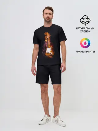 Мужской костюм с шортами / Огонь музыка