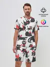 Мужской костюм с шортами / Черный котик