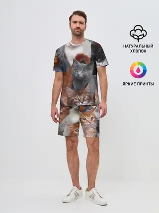 Мужской костюм с шортами / КОТЯТКИ