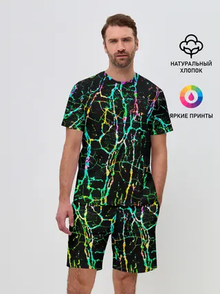 Мужской костюм с шортами / Текстура