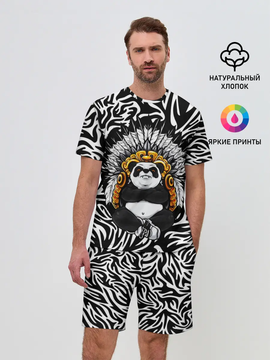 Мужской костюм с шортами / Мудрая Панда